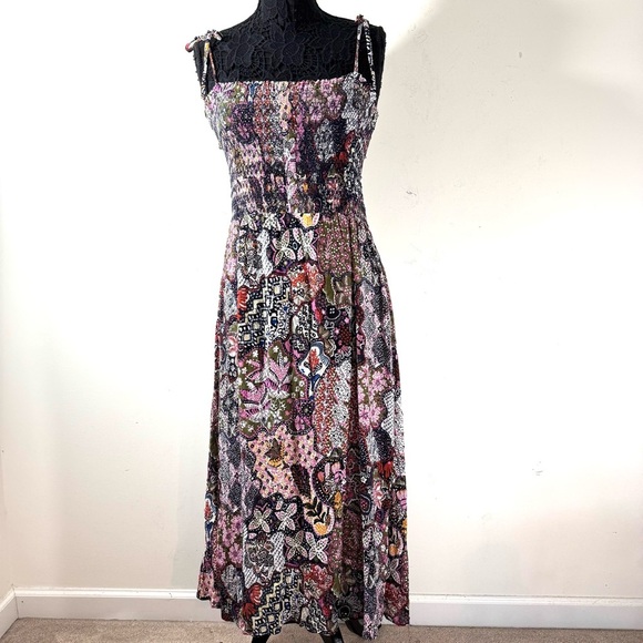 Loft floral smocked maxi dress NWT - Picture 3 of 13